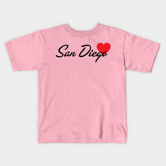 San Diego Love Kids T-Shirt by whereabouts